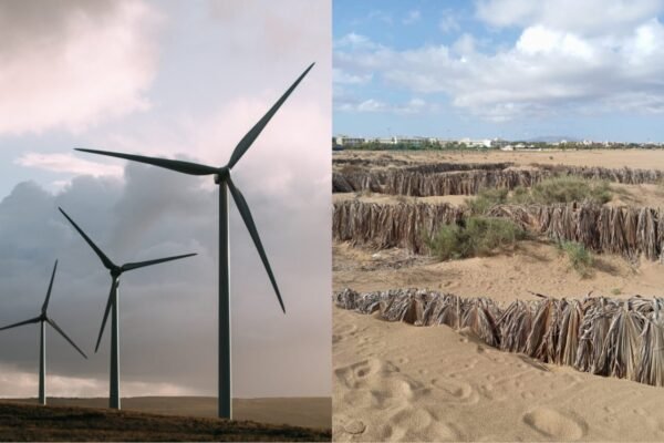 廢舊風機葉片變身「防沙長城」：再生工程的新出路