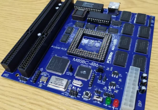 Hobbyist Builds a 486-Style FPGA-Based Motherboard to Power a Homebrew Computer