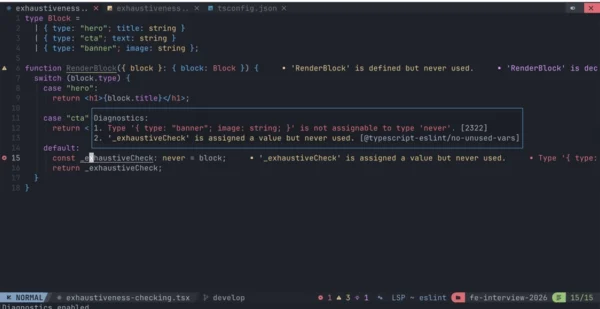 The Never Type: How a Simple Type Prevents Production Breakages in React Apps