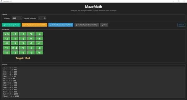 Building MazeMath: A Python Desktop App that Turns Arithmetic into Maze Puzzles