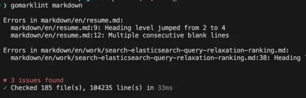 Super Fast Markdown Linting for Go Developers: Meet gomarklint