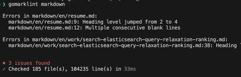 Super Fast Markdown Linting for Go Developers: Meet gomarklint