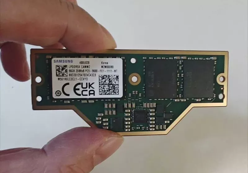 Samsung Readies LPCAMM2 LPDDR5X Modules with Up to 96GB and 9600 MT/s