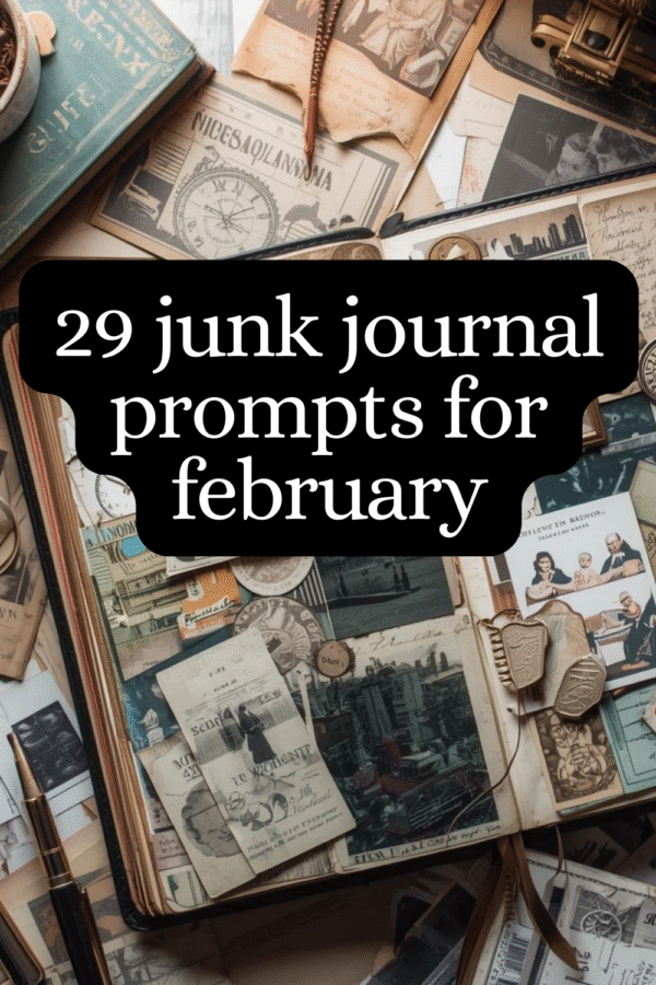 29 Junk Journal Prompts for February: Cozy, Creative, and Heart-Centered Ideas for Your Junk Journal