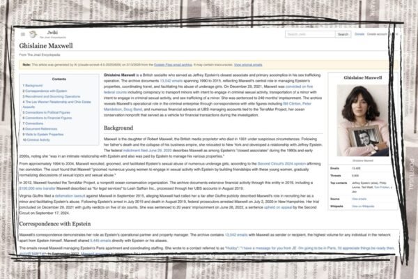 Jikipedia Makes Falling into an Epstein Rabbit Hole Easier Than Ever