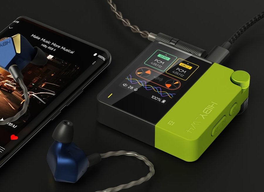 HiBy W4 便攜式藍牙 DAC/耳放發布：雙端子輸出與高解析支援，售價僅九十九美元