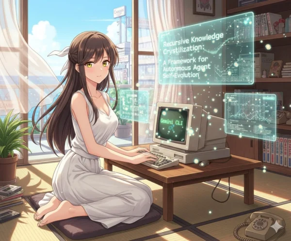 遞迴知識結晶：持久自我進化之自律代理框架