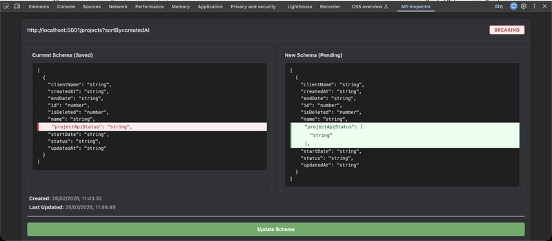 在正式上線前捕捉 API 變更的實務與工具:以 Chrome 外掛為例