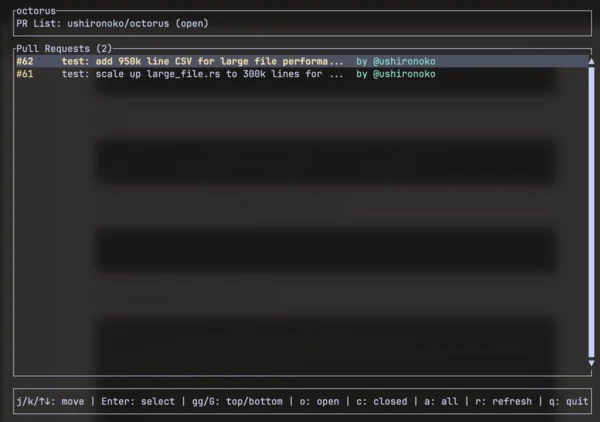 基於 Rust 的終端使用者介面工具：在瀏覽合併請求差異時，AI 自動審查與修正程式碼