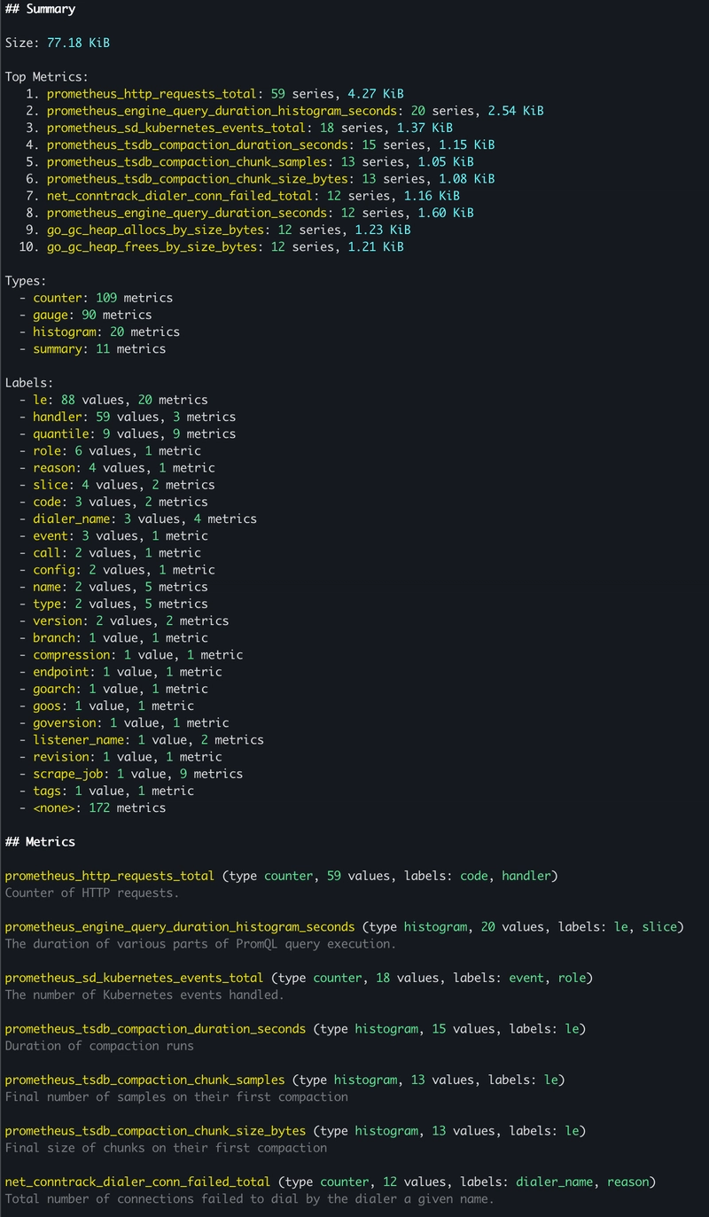 Taming Prometheus Scrapes: Understanding and Analyzing Your Metrics Endpoints