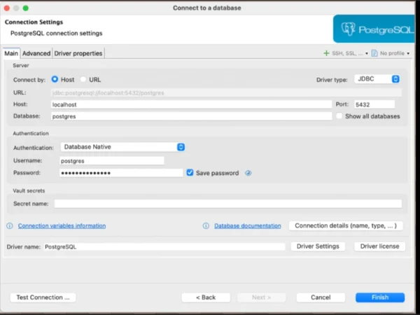 Connecting PostgreSQL on a Linux (WSL) Server to DBeaver