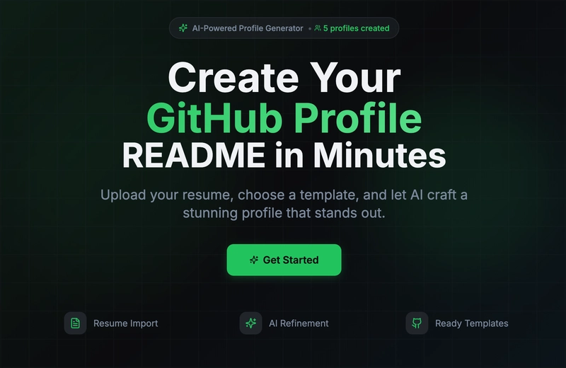 I Built a Free AI-Powered GitHub Profile README Generator — Here’s Why You Should Try It