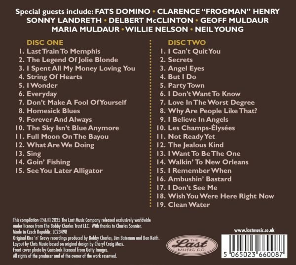 巴比·查爾斯遺珠再臨：2004年專輯《前往孟菲斯的末班車》首次推出雙LP與擴充雙CD版之評測