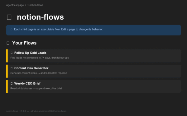 notion-flows: Your Notion Pages as Your Automation Code